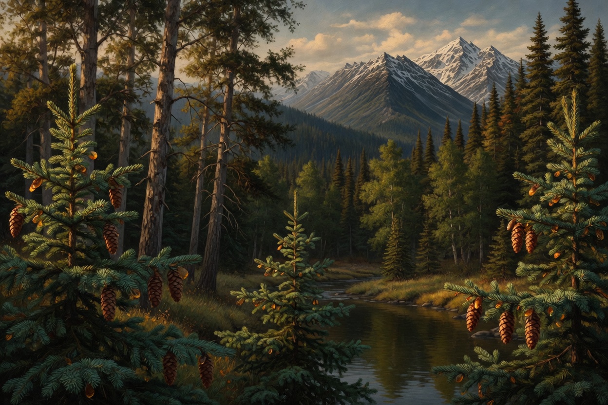 Spruce needles